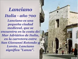 Detalle del milagro de Lanciano